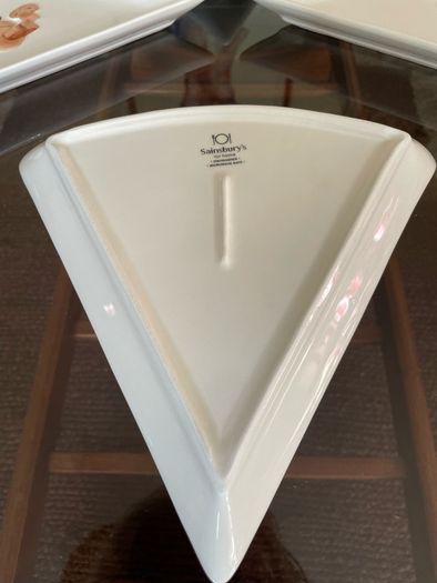 Discontinued Sainsbury Retro Look Pizza Slice Ceramic Plates