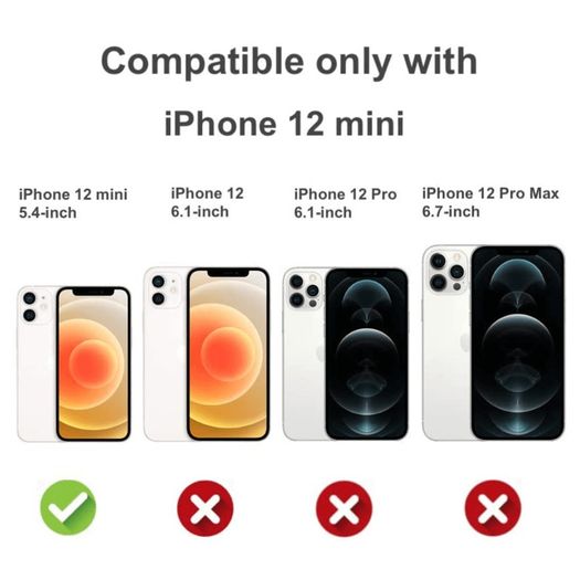 For iPhone 12 Mini Tempered Glass Screen Protector Saver Cover Guard Film New - FHT05IPTG