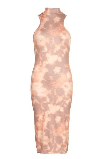 Brand new Tie dye pink-orange midi dress