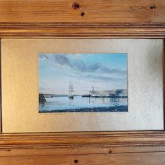The Asgard II in Wicklow Harbour by Pat Dover