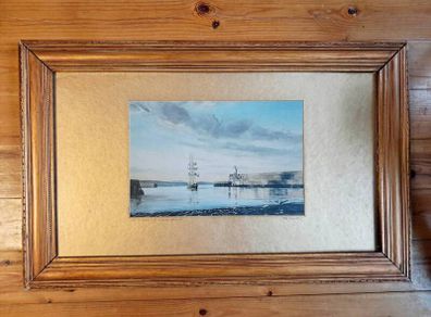 The Asgard II in Wicklow Harbour by Pat Dover