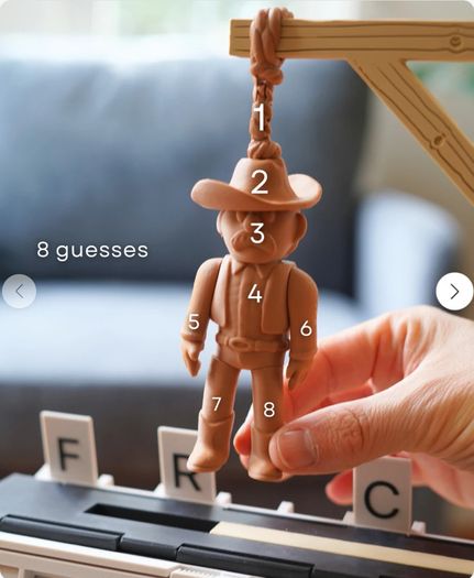 Book-Shaped Hangman Game  Family Word Game  Unique Gift
