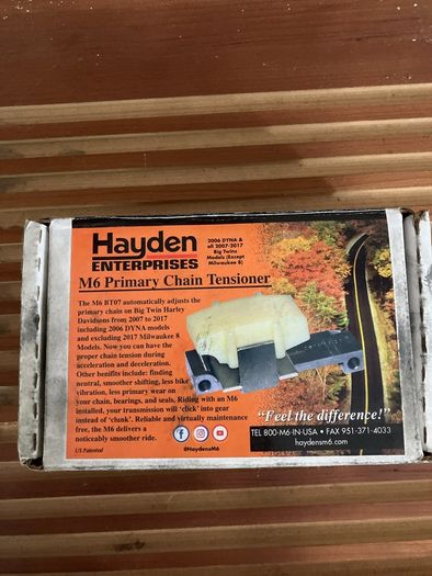 Hayden m6 primary chain tensioner