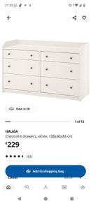 chest of drawers Hauga ikea