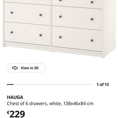 chest of drawers Hauga ikea