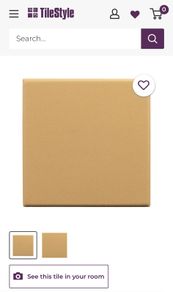 Tilestyle ochre yellow tiles 10x10 cm
