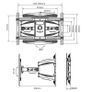 TV Wall Mount Bracket Tilt Swivel 40" - 85" TV Image 3