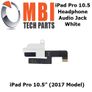 iPad Pro 10.5" Replacement Headphone 3.5mm Audio Jack Flex Cable White Image 3