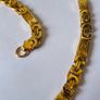 24K Solid Yellow Gold Round Chain and bracelet for men Image 3
