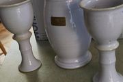 Wine jug with matching set of 2 Large Goblets. Ballyelland Pottery Location: The Old Mill, Castlebridge, Wexford,