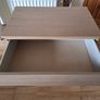 IKEA MALM 3-Drawer Chest of Drawers (Oak Veneer) + 4 Drawer Organisers Image 3