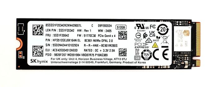 Sk Hynix 512GB M.2 NVMe Gen 4x4 Solid State Drive