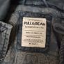 pull and bear men faded navy blue small but long jacket Image 5