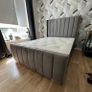 New Classic Upholstered Bed Frame Single, Double & King Size Options Image 4