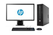 Hp Prodesk 600 G1 SFF quad core i5 4570 3. 2ghz intel 4th gen 8GB of Ram, 500gb Hard Drive, DVD Rom, Windows 10 Pro, Hp 20" Led Monitor with Mouse and Keyboard.