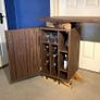 Walnut and Sycamore handcrafted bar cabinet Image 3