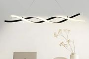 Modern Chandelier Light Fixtures, 24W, Dimmable LED Pendant Light with Remote Control Silicone Lampshade, Adjustable 3000K-6000K Color Temperature Brightness Ceiling Lamp for Kitchen Dining Room