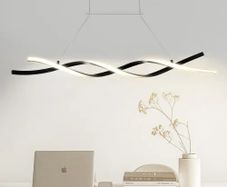Modern Chandelier Light Fixtures, 24W, Dimmable LED Pendant Light with Remote Control Silicone Lampshade, Adjustable 3000K-6000K Color Temperature Brightness Ceiling Lamp for Kitchen Dining Room