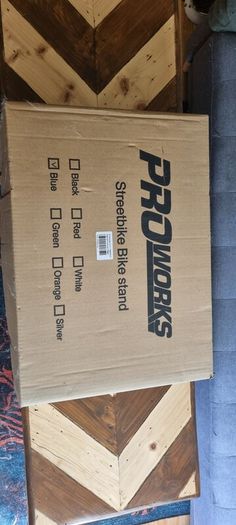 Pro Works 2 in 1 Motorcycle Stand in Blue - Unused