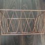 Storage Basket Rose Gold White 20x15x30cm Image 2