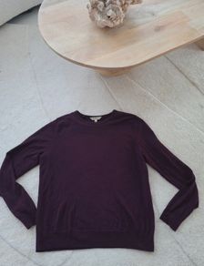 L.K.Bennett Burgundy Merino wool jumper M
