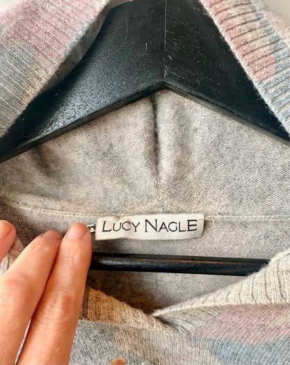 Lucy Nagle 100% cashmere hooded sweater.