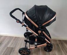 Babyford Pram Pushchair (Black & Rose Gold) Great Condition