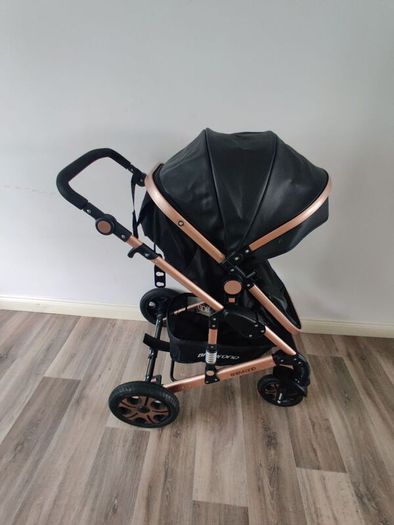 Babyford Pram Pushchair (Black & Rose Gold) Great Condition