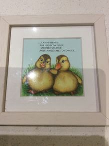 Belinda Northcote Designs - Framed Art Good Friends are hard to find, harder to leave and impossible to forget , almost 15 cm square