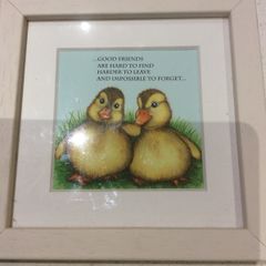 Belinda Northcote Designs - Framed Art Good Friends are hard to find, harder to leave and impossible to forget , almost 15 cm square