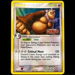 Slaking 13/108 Stamped Reverse Holo EX Power Keepers Pokemon Card 2007