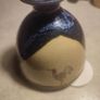 MUCROS Pottery Bud Vase with Bird/Rooster Blue Drip Glazed Ireland Stamped Image 6