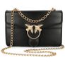 Womens black handbag with LOve Birds Image 7
