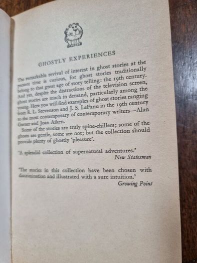 Ghostly Experiences chosen by Susan Dickinson