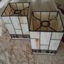 Matching pair leaded glass Light / lamp shades Image 2
