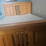double bed solid wood  with matress Image 4