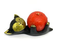 Mid Century Walter Bosse Cat Candle Holder