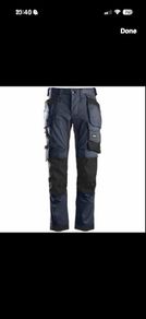 Snickers 6241 9504 AllroundWork Stretch Trousers Holster Pockets - Navy/Black size 054