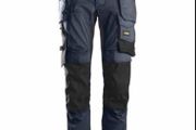 Snickers 6241 9504 AllroundWork Stretch Trousers Holster Pockets - Navy/Black size 054