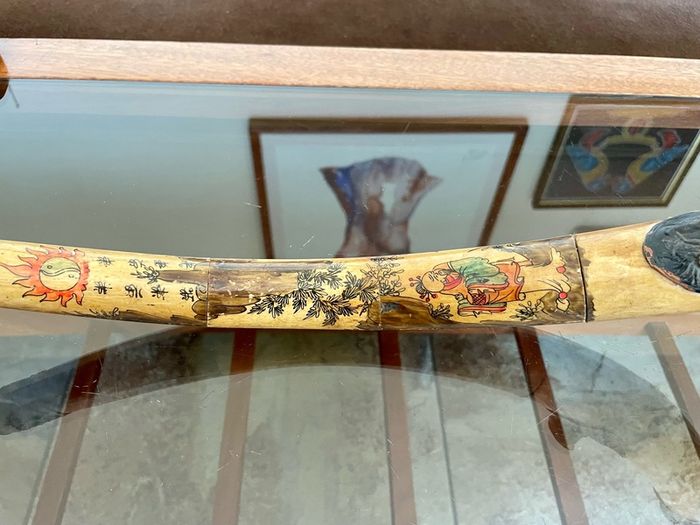 Repro China Ming Guo period 1920s Bone Opium Pipe