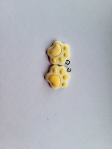 Colorful cute charms for crafting - dog paws NEW paw