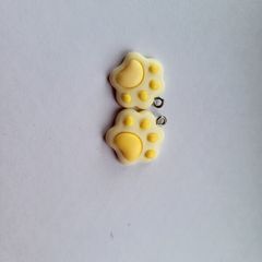 Colorful cute charms for crafting - dog paws NEW paw