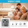 4PCS Room Thermometer, Digital Room Hygrometer Accurate Temperature Humidity Meter Gauge Monitor Indoor Humidity Meter Large LCD Display Celsius for House Greenhouse Baby Office Garden Cellar (White) Image 5