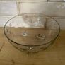 Vintage Etched Glass Dessert 3 footed dish set (7 pieces) Image 10