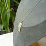 9ct Gold and Jade Pendant Necklace, Chinese Character Design, 9ct Gold Chain Image 8