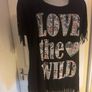 Canda Black fringe slogan top size M UK14/16 EU42/44 Postage included Image 2