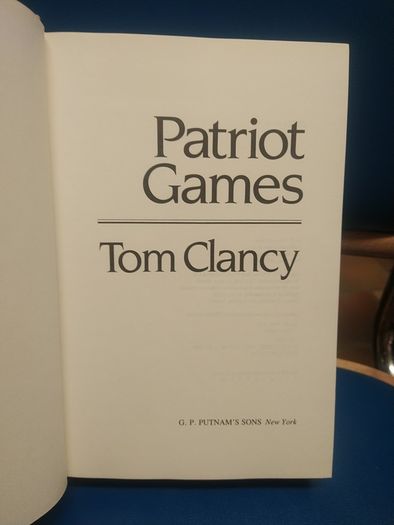 Signed Tom Clancy - Patriot Games