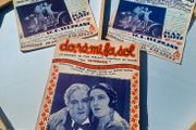 Vintage 1930s French music sheets