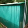 Green Galvanized Steel Garden Shed (Must Dismantle & Take Base) Image 4
