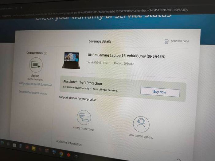 Brand New Gaming Laptop Hp Omen Intel i5 13420H 8/12 RTX4050 6GB 120W GDDR7 16GB DDR5 5600mhz 512GB NVMe PCIE 4.0 16.1" 1080p 144hz Ips 250nits Win11 RGB
